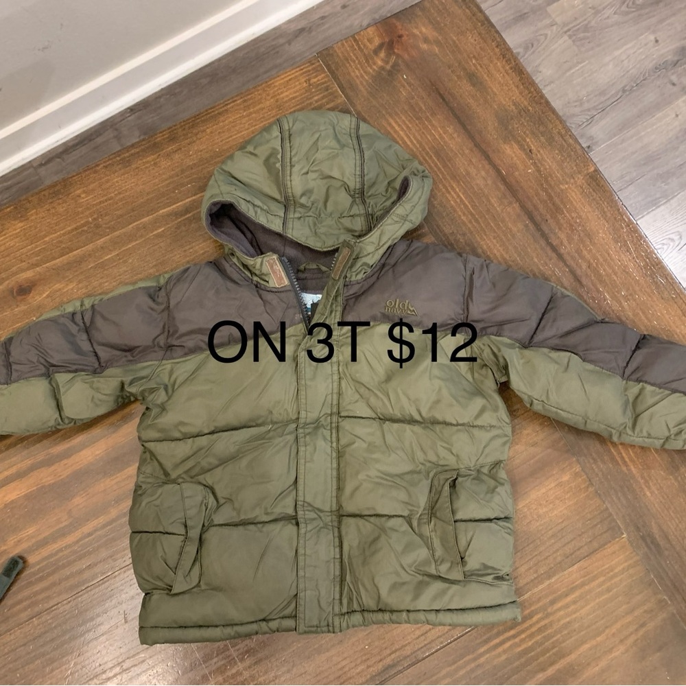 Olive Kids Puffer Jacket